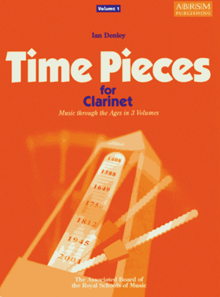 Book cover for Time Pieces for Clarinet, Volume 1