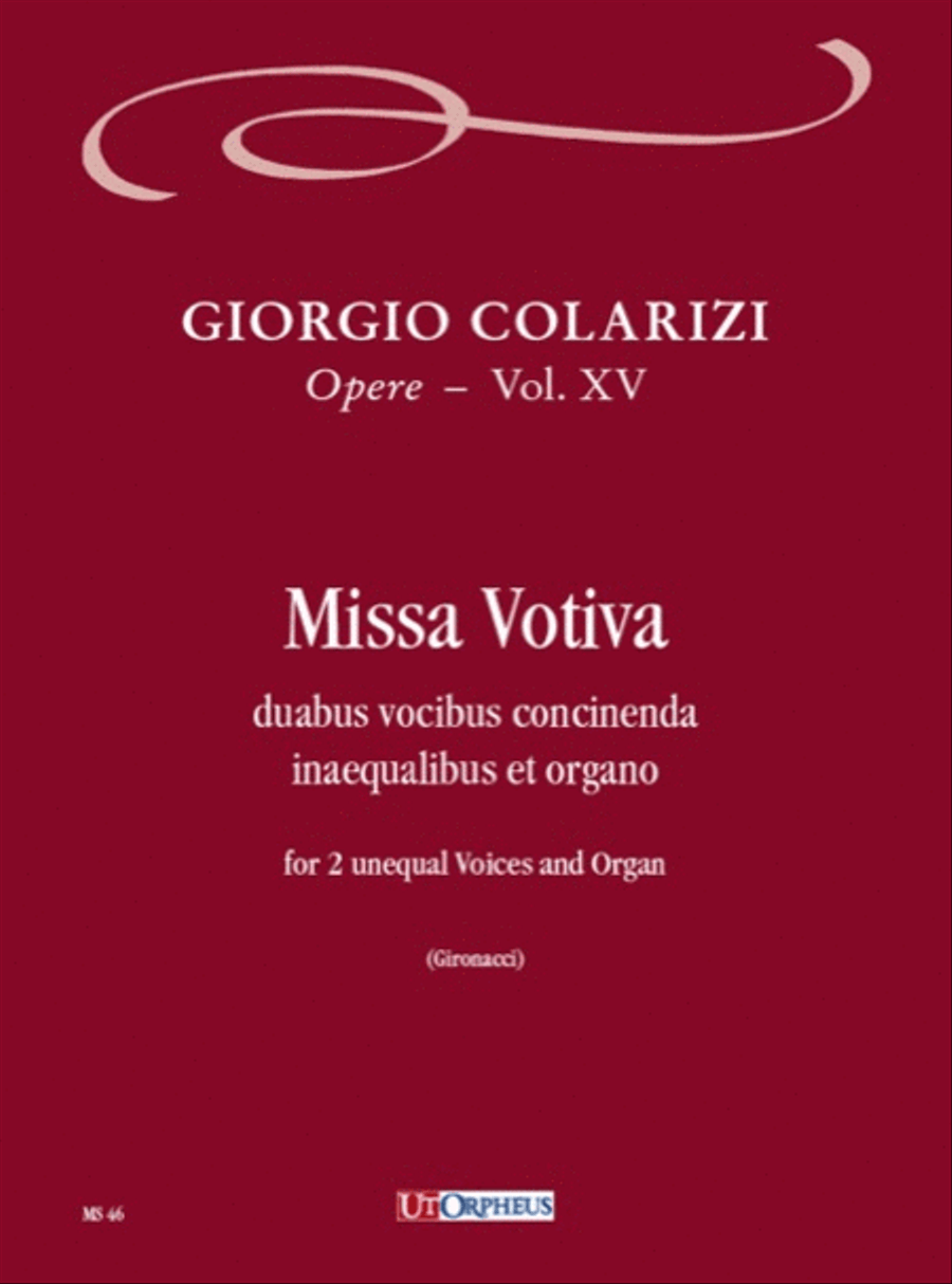 Missa Votiva for 2 Unequal Voices and Organ Voice scores gallery preview page 1