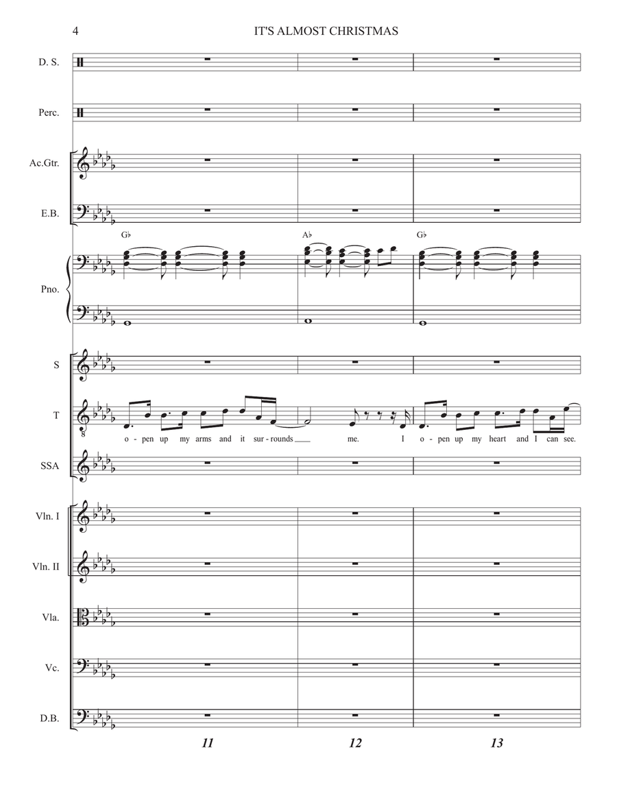 It's Almost Christmas Feat. A Great Big World Choir scores gallery preview page 5