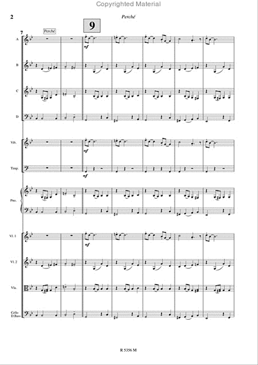 Perche (Version Orchestre Junior) Concert Band scores gallery preview page 3