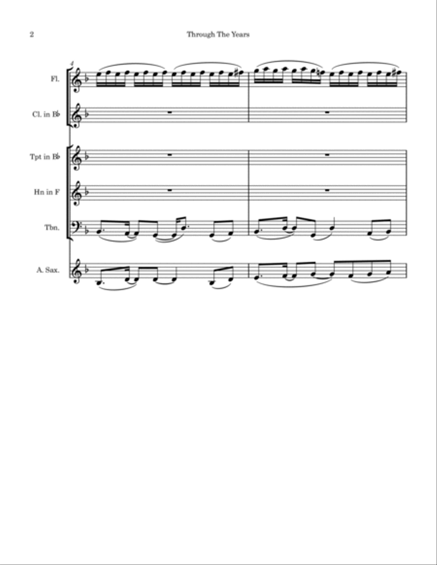 Through The Years Small Ensemble scores gallery preview page 2