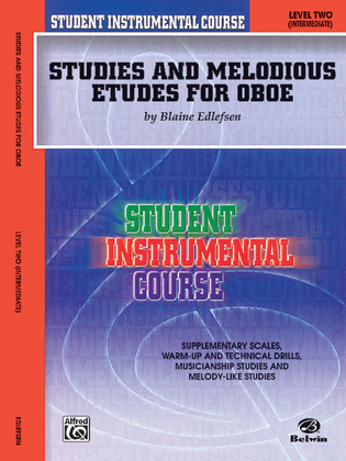 Book cover for Student Instrumental Course Studies and Melodious Etudes for Oboe