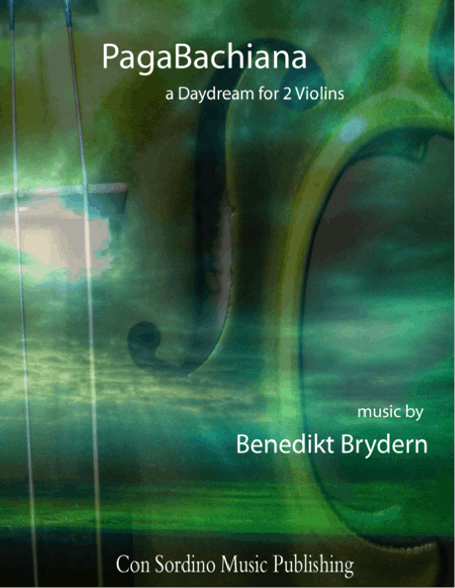 PagaBachiana - A Daydream for 2 Violins String Duet scores gallery preview page 1