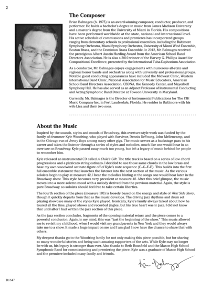 Backstage Pass: Score Backstage Pass: Score Concert Band scores gallery preview page 2