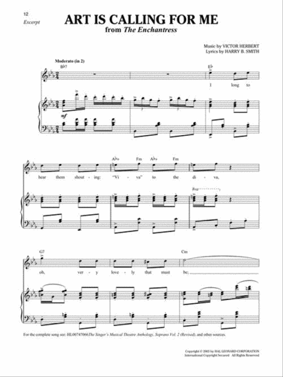 The 16-Bar Theatre Audition Soprano Voice scores gallery preview page 12