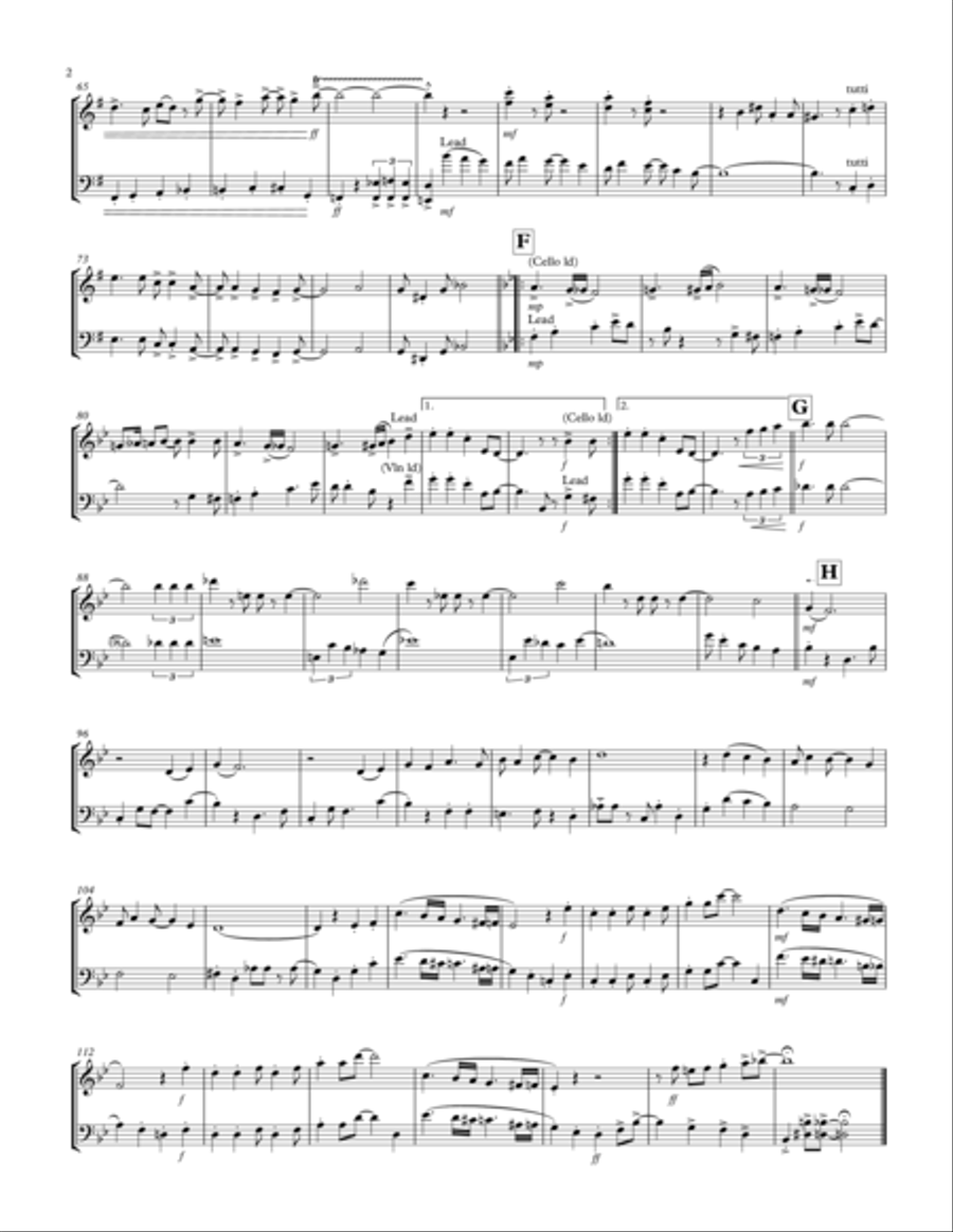 Cheek To Cheek String Duet scores gallery preview page 2