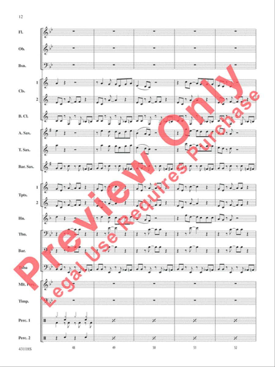 Domino Concert Band scores gallery preview page 13