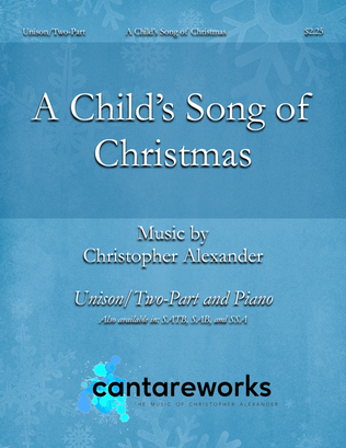 A Child's Song of Christmas (Unison/Two-Part)