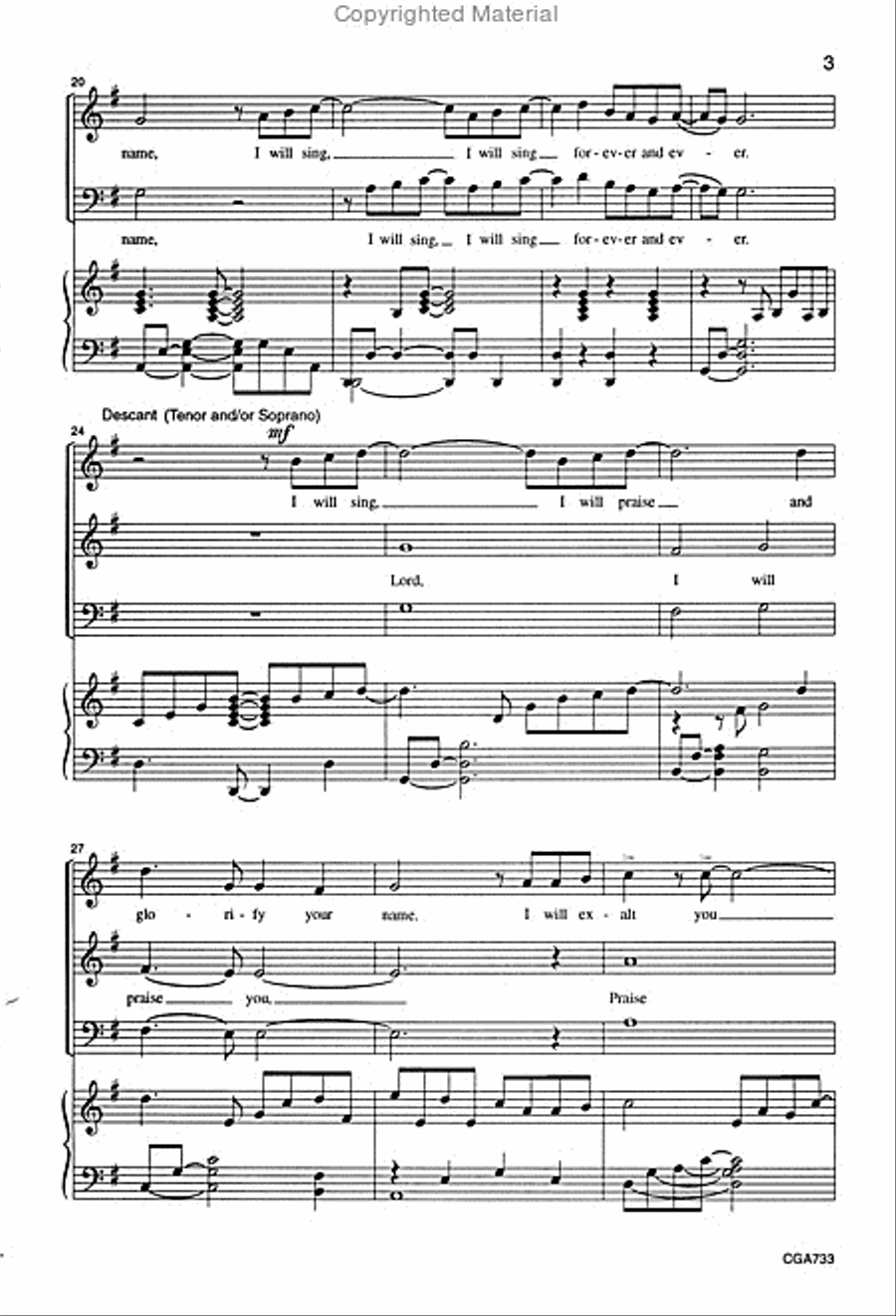 Praise the Goodness of God 4-Part scores gallery preview page 4