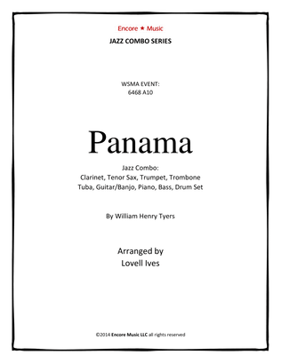 Panama for Dixieland Combo by William Henry Tyers