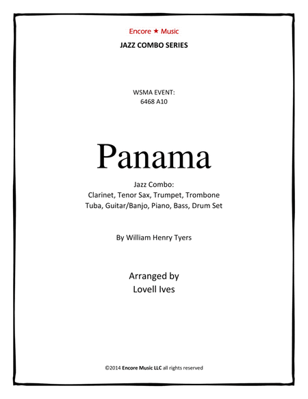 Panama for Dixieland Combo by William Henry Tyers image number null