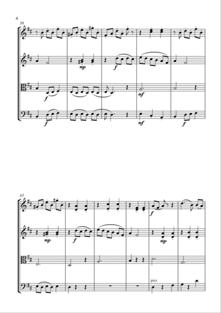 Army Dreamers String Quartet scores gallery preview page 4
