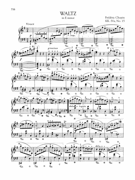Waltz in E minor, KK. IVa, No. 15