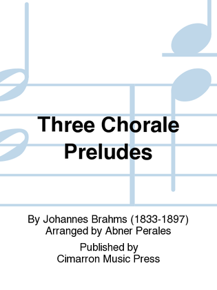 Book cover for Three Chorale Preludes