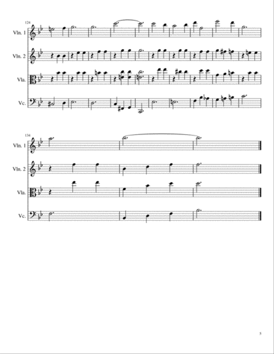 Let Me Call You Sweetheart for String Quartet String Quartet scores gallery preview page 5