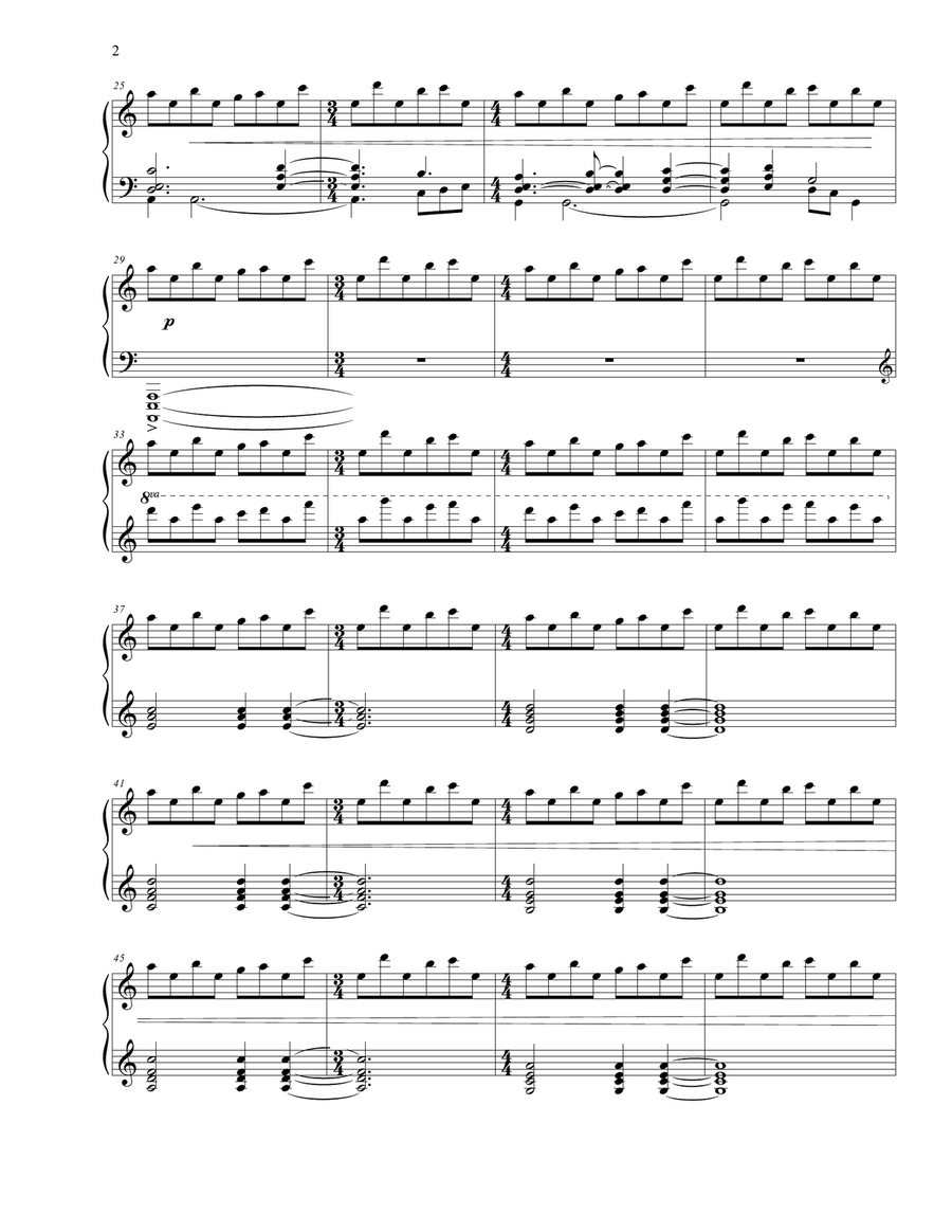 Tubular Bells Piano Solo scores gallery preview page 2