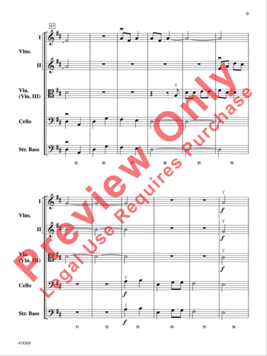 Hanukkah Dances String Orchestra scores gallery preview page 10