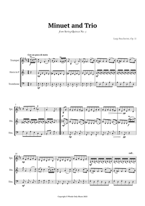 Minuet by Boccherini for Brass Trio