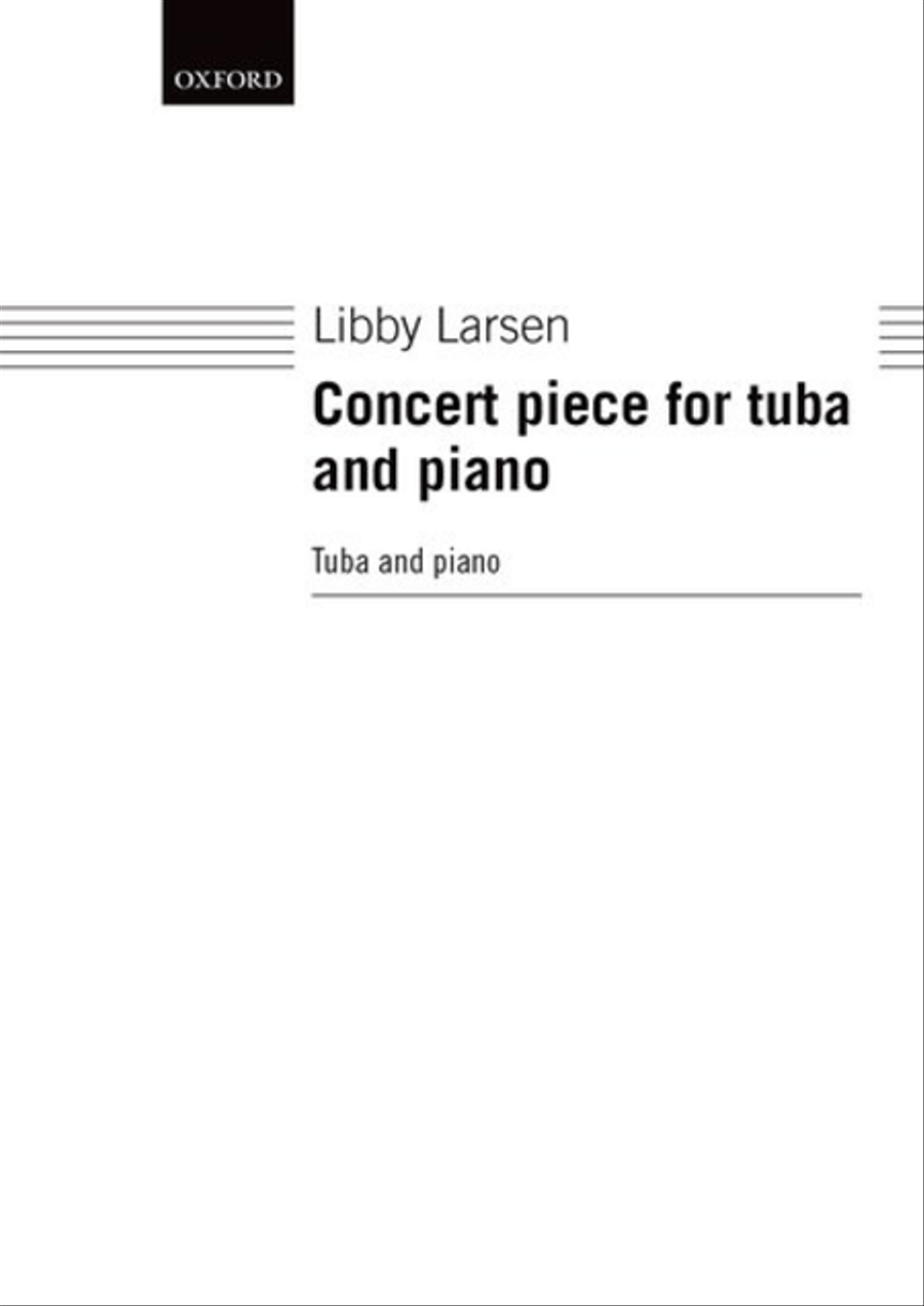 Concert piece for tuba and piano Tuba scores gallery preview page 1