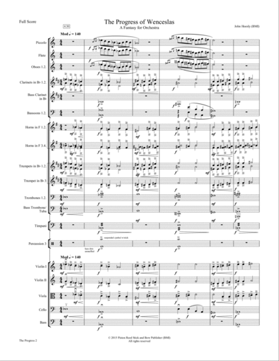 Progress of Wenceslas, The (Good King Wenceslas)- orchestra Full Orchestra scores gallery preview page 3