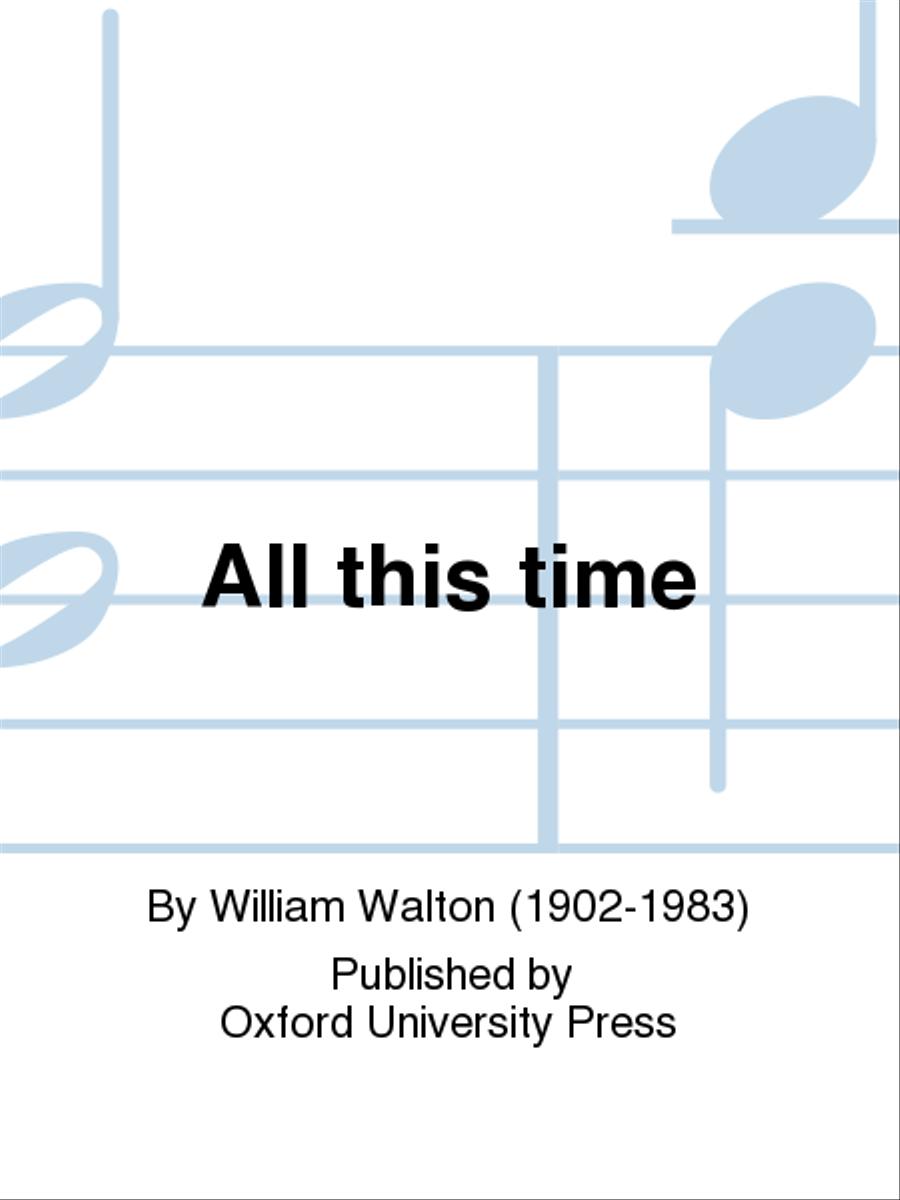 All this time 4-Part scores gallery preview page 1
