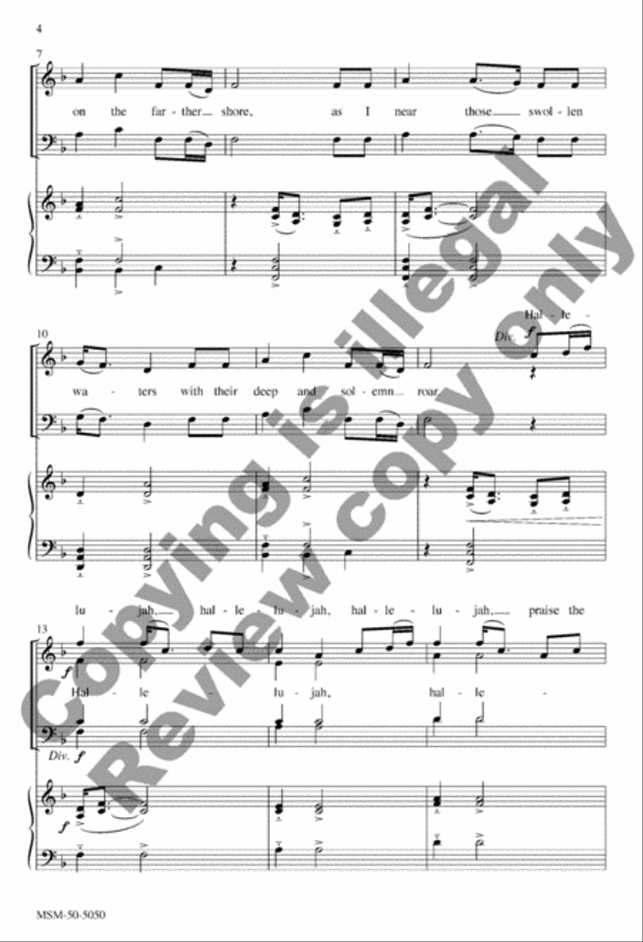 Hark, I Hear the Harps Eternal 4-Part scores gallery preview page 3