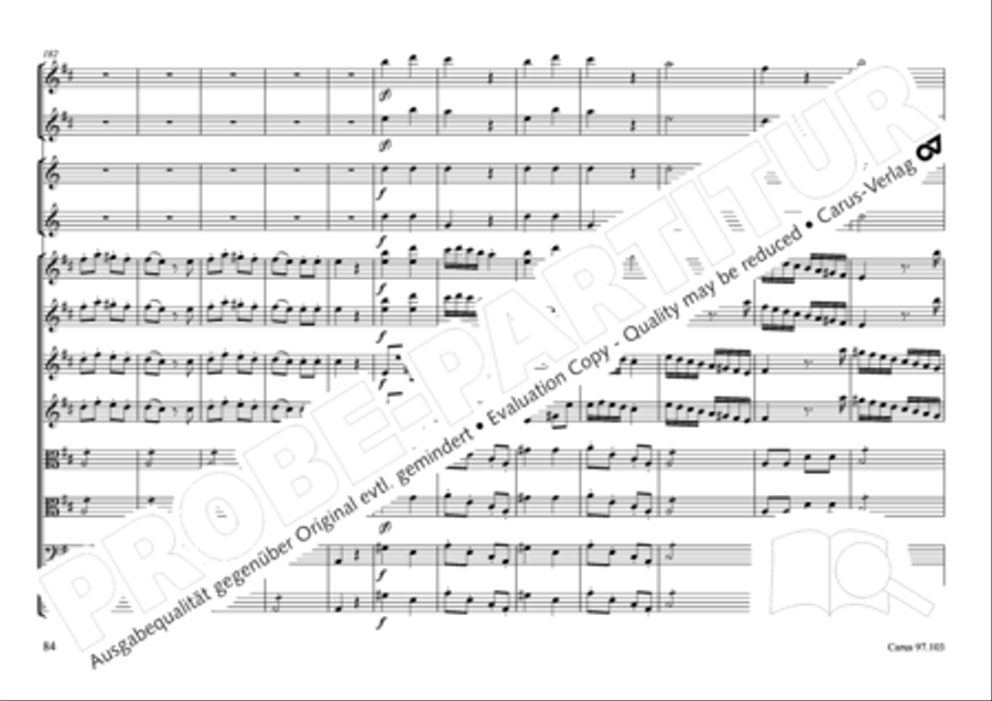 Concertone in D major Horn scores gallery preview page 85