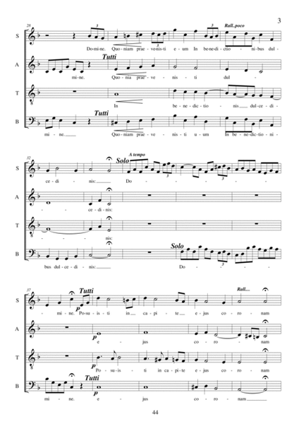 Domine, in virtute tua - Motet for Choir SATB a cappella image number null