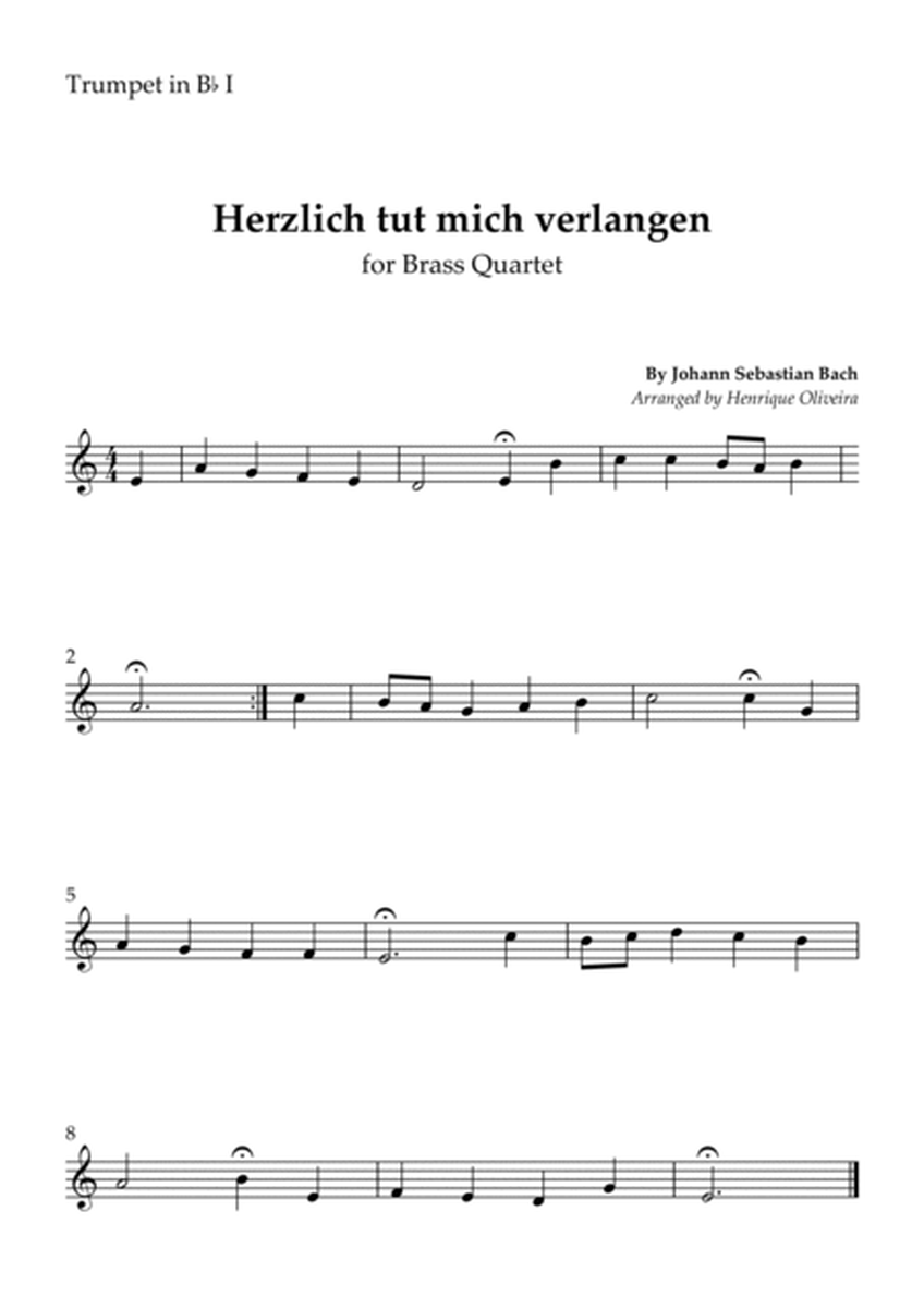 Bach's Chorale - "Herzlich tut mich verlangen" (Brass Quartet) image number null