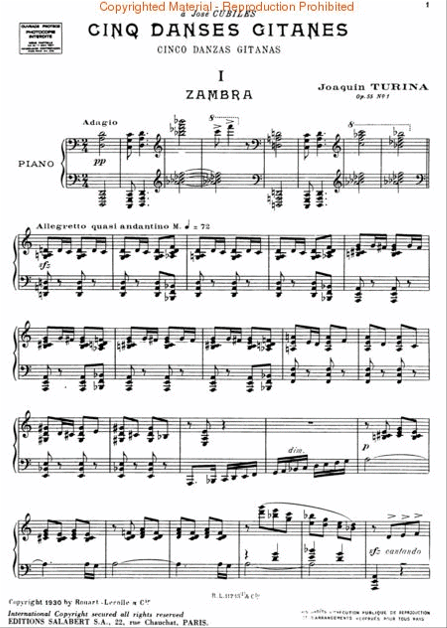 Danses Gitanes, Op. 55 – Volume 1 Piano Solo scores gallery preview page 3