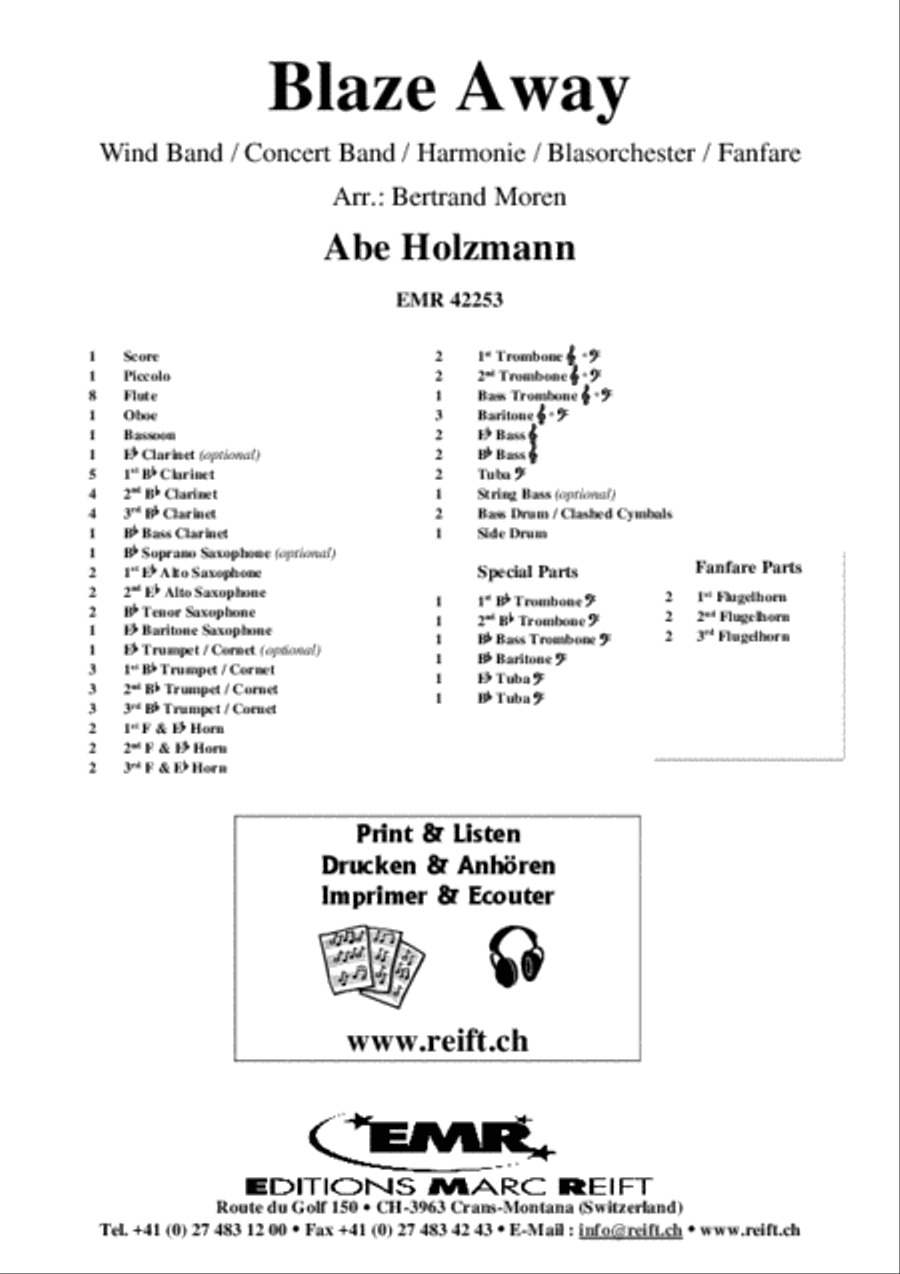 Blaze Away Blaze Away Concert Band scores gallery preview page 2