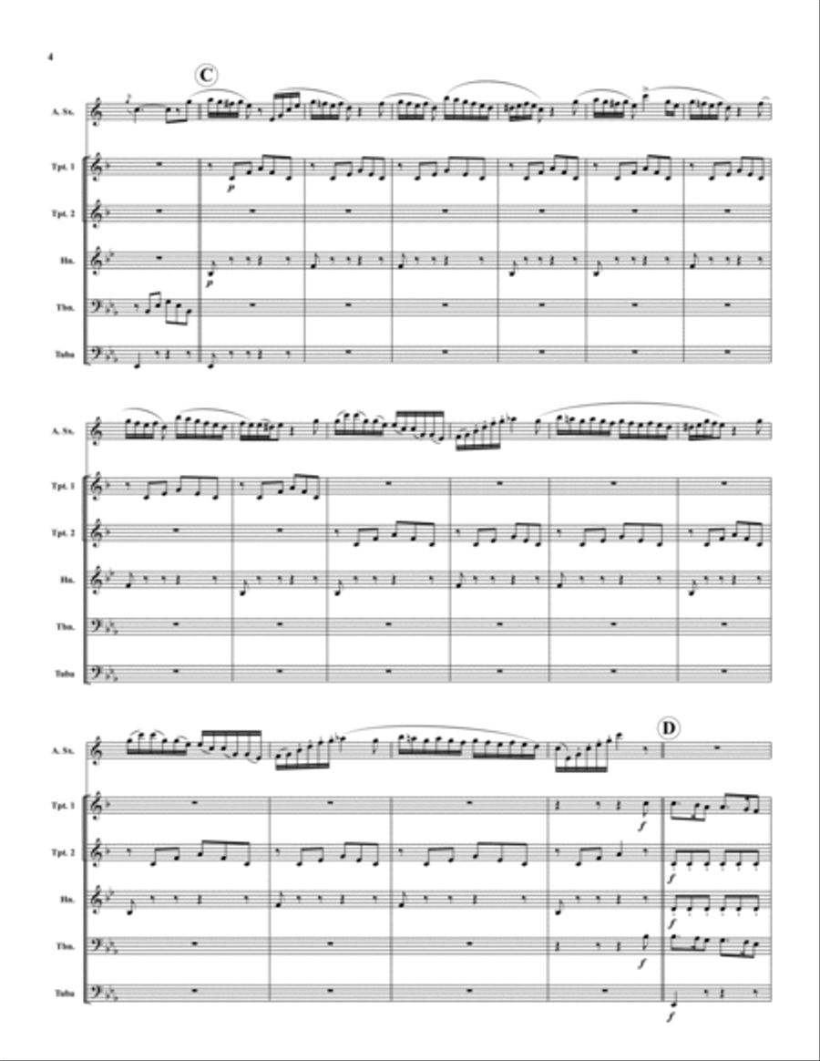 Carnival of Venice Saxophone Solo scores gallery preview page 4