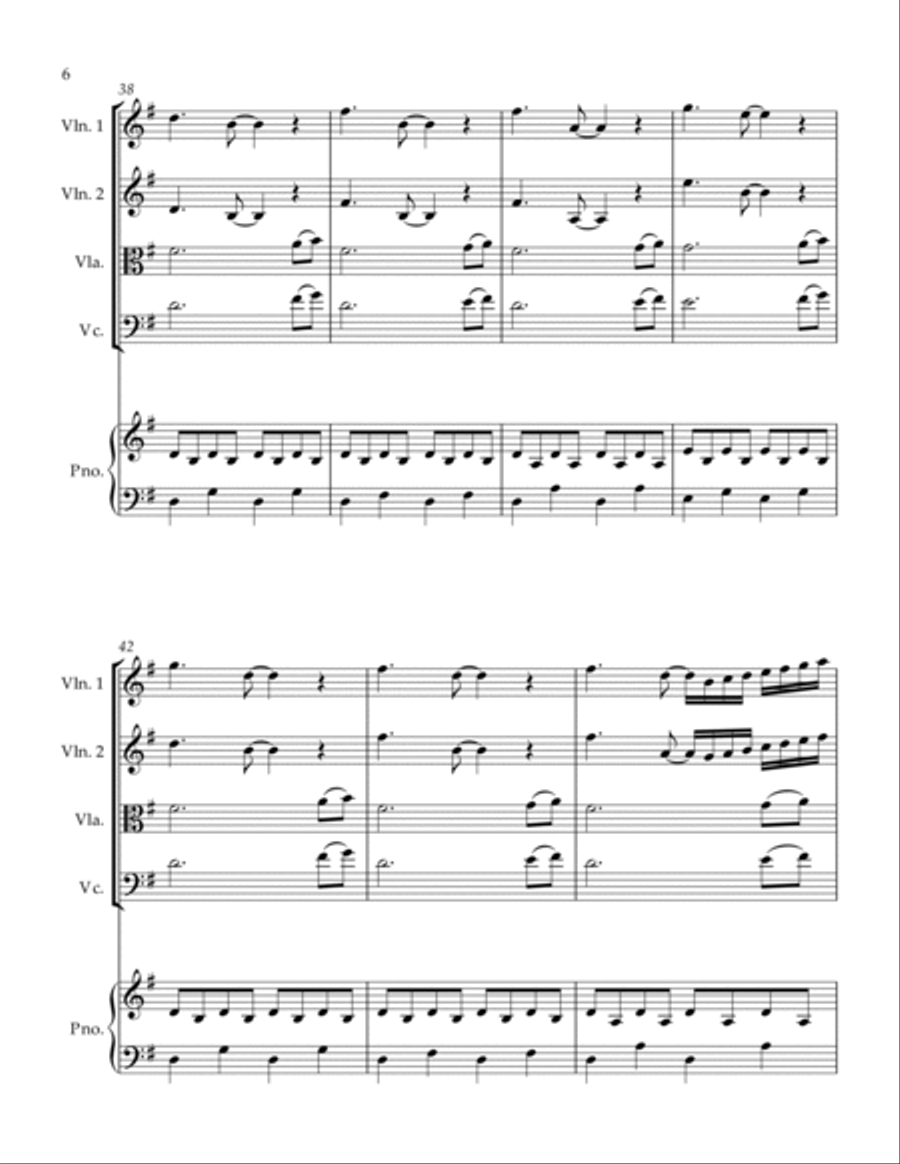 Comptine D'un Autre Été: L'après-Midi Piano Quintet scores gallery preview page 6