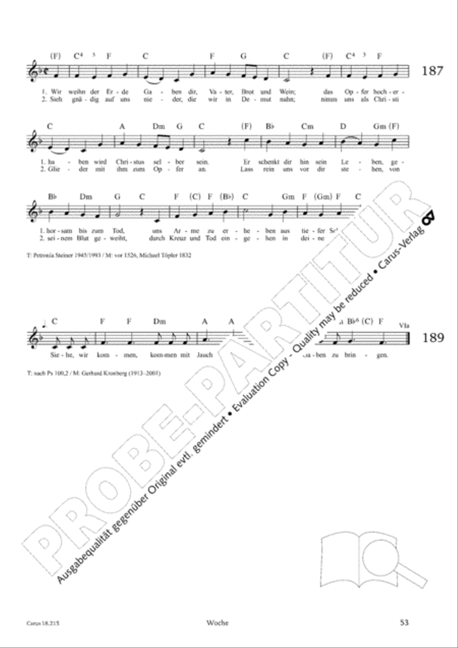Gitarrenbuch zum Gotteslob Guitar scores gallery preview page 51