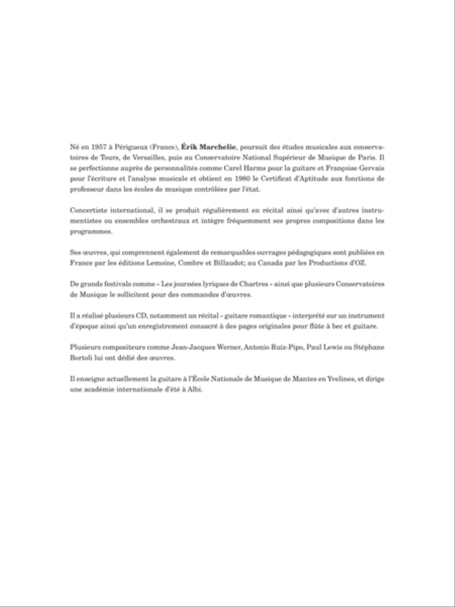 Histoires sans paroles Histoires sans paroles Classical Guitar scores gallery preview page 2