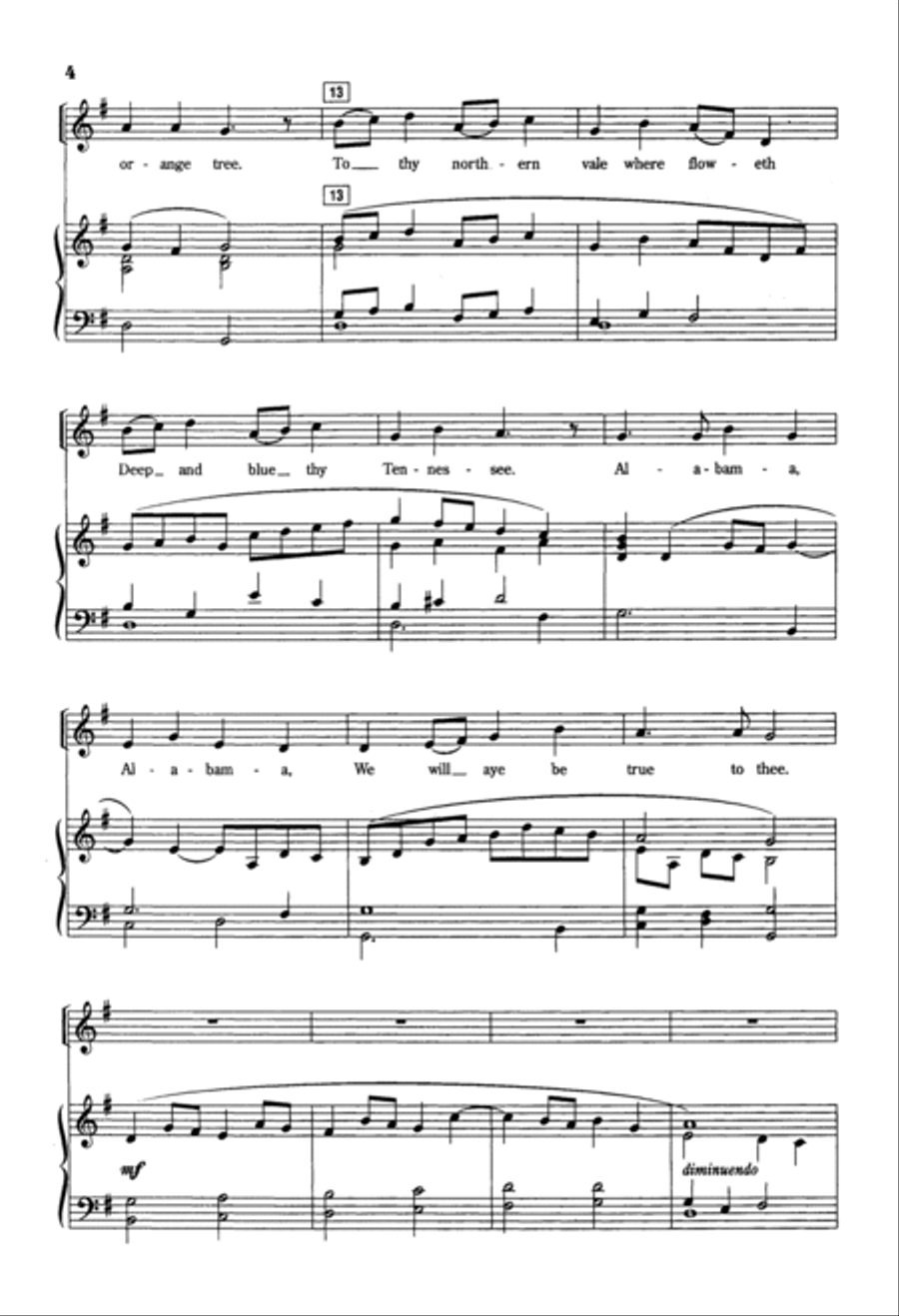 Alabama 4-Part scores gallery preview page 2