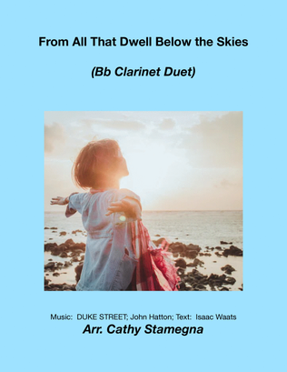 From All That Dwell Below the Skies (Bb Clarinet Duet)
