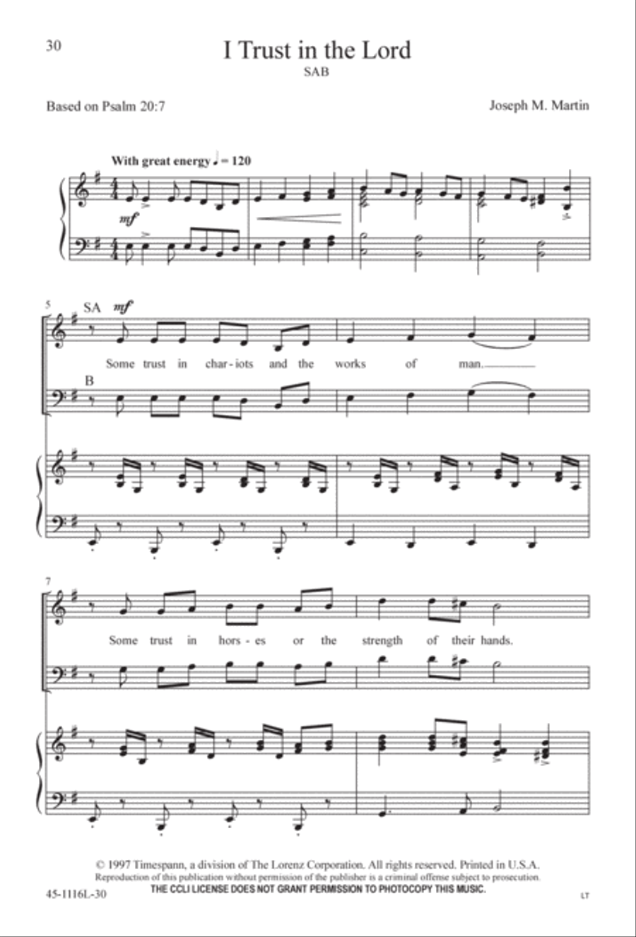 12 Anthems for about 12 Singers 3-Part scores gallery preview page 30