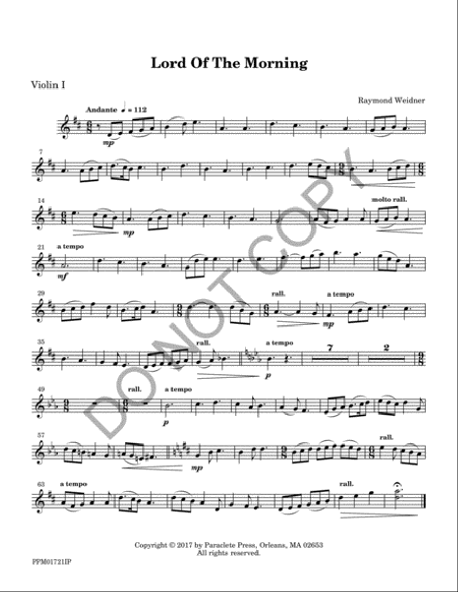 Lord of the Morning - Instrumental Parts Flute scores gallery preview page 2