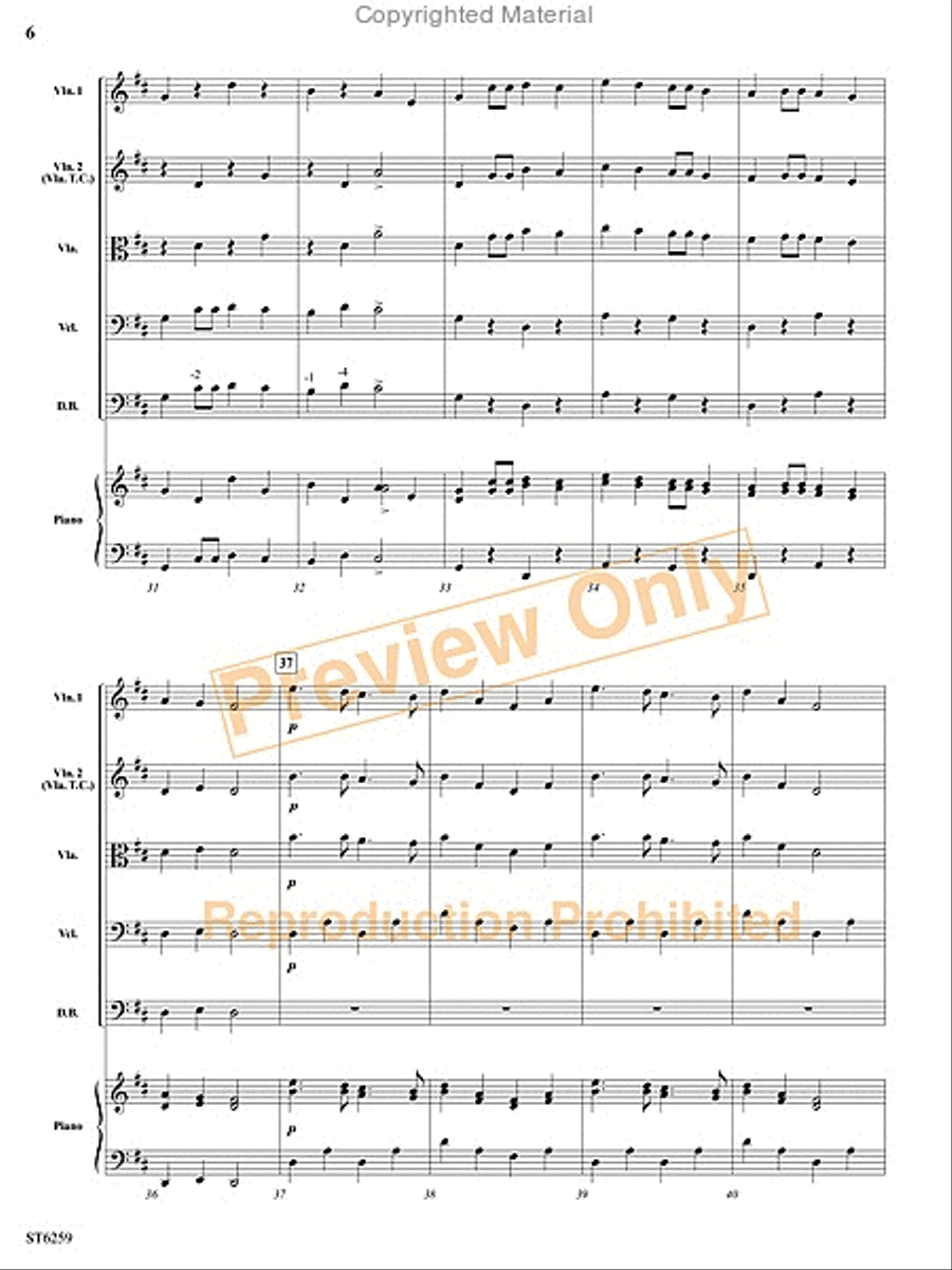 Dog Dreams String Orchestra scores gallery preview page 5