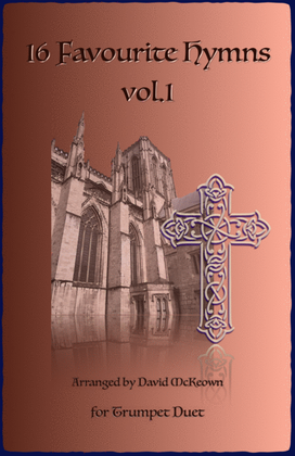 Book cover for 16 Favourite Hymns Vol.1 for Trumpet Duet