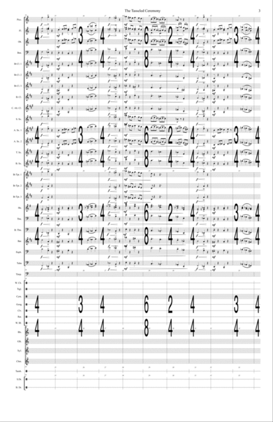 The Tasseled Ceremony The Tasseled Ceremony Concert Band scores gallery preview page 4