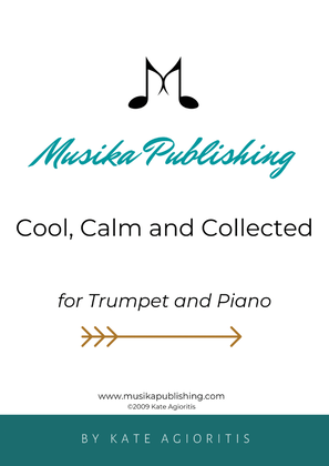 Book cover for Cool, Calm and Collected - for Trumpet and Piano