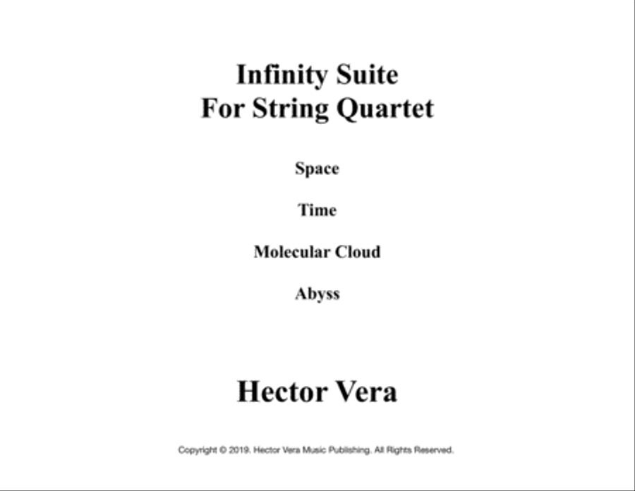 Infinity Suite for String Quartet String Quartet scores gallery preview page 1