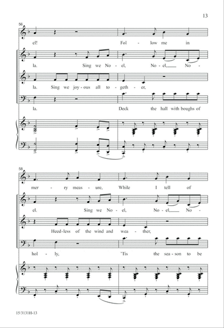 Wolfgang's Christmas Canon 3-Part scores gallery preview page 13