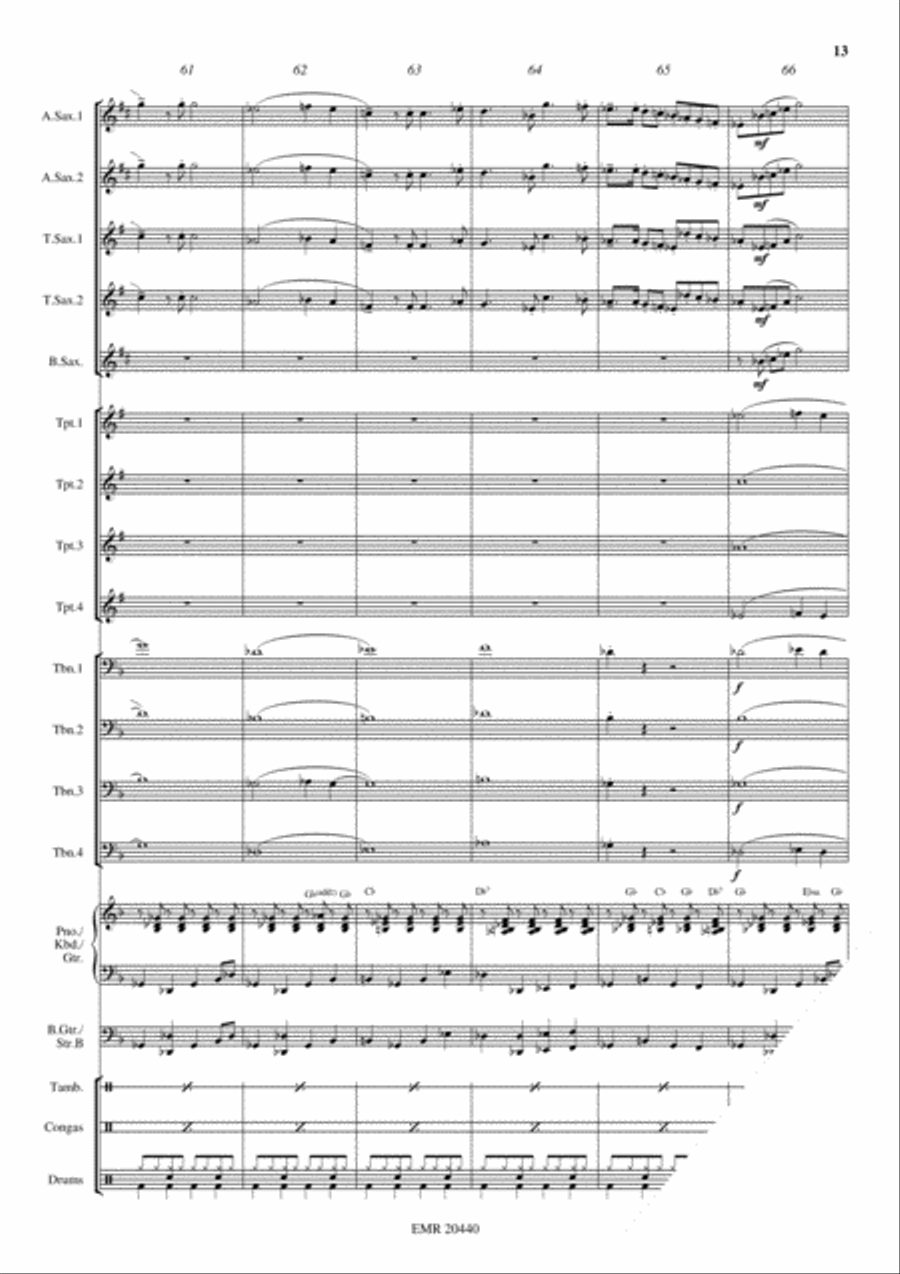 Folksongs From Germany Big Band scores gallery preview page 14