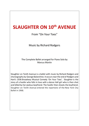 Book cover for Slaughter On Tenth Avenue
