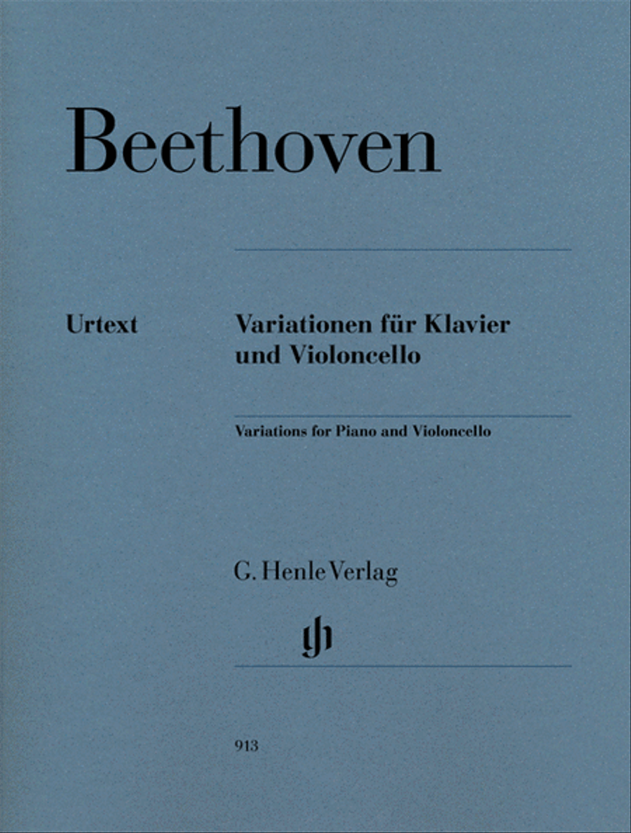 Variations for Piano and Violoncello Piano Accompaniment scores gallery preview page 1