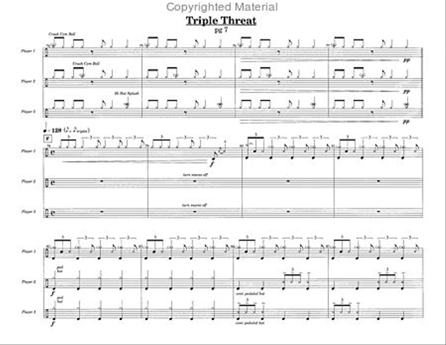 Triple Threat Triple Threat Percussion Ensemble scores gallery preview page 4