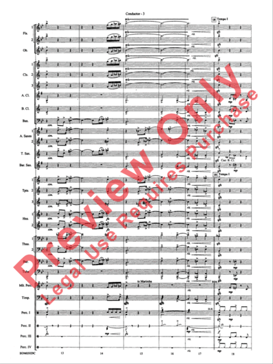 The Last Battle Concert Band scores gallery preview page 6